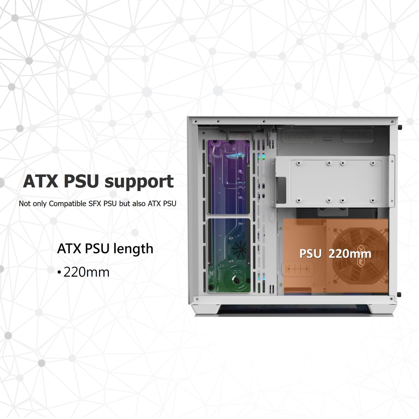 Raijintek Paean C7 Black Tg4, Atx Pc Case, Dual Chamber Design, Tempered Glass Side Panel, Front I/O Usb Type-C Port, Magnetic D