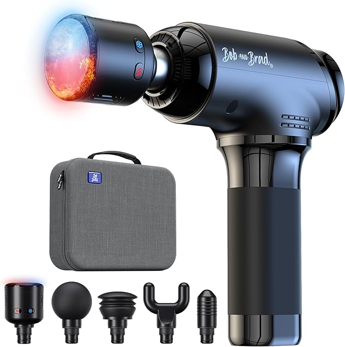 BOB AND BRAD T2 Pro Massage Gun with Heat and Cold, Deep Tissue Percussion Massager Gun for Pain Relief, Muscle Massager, ...