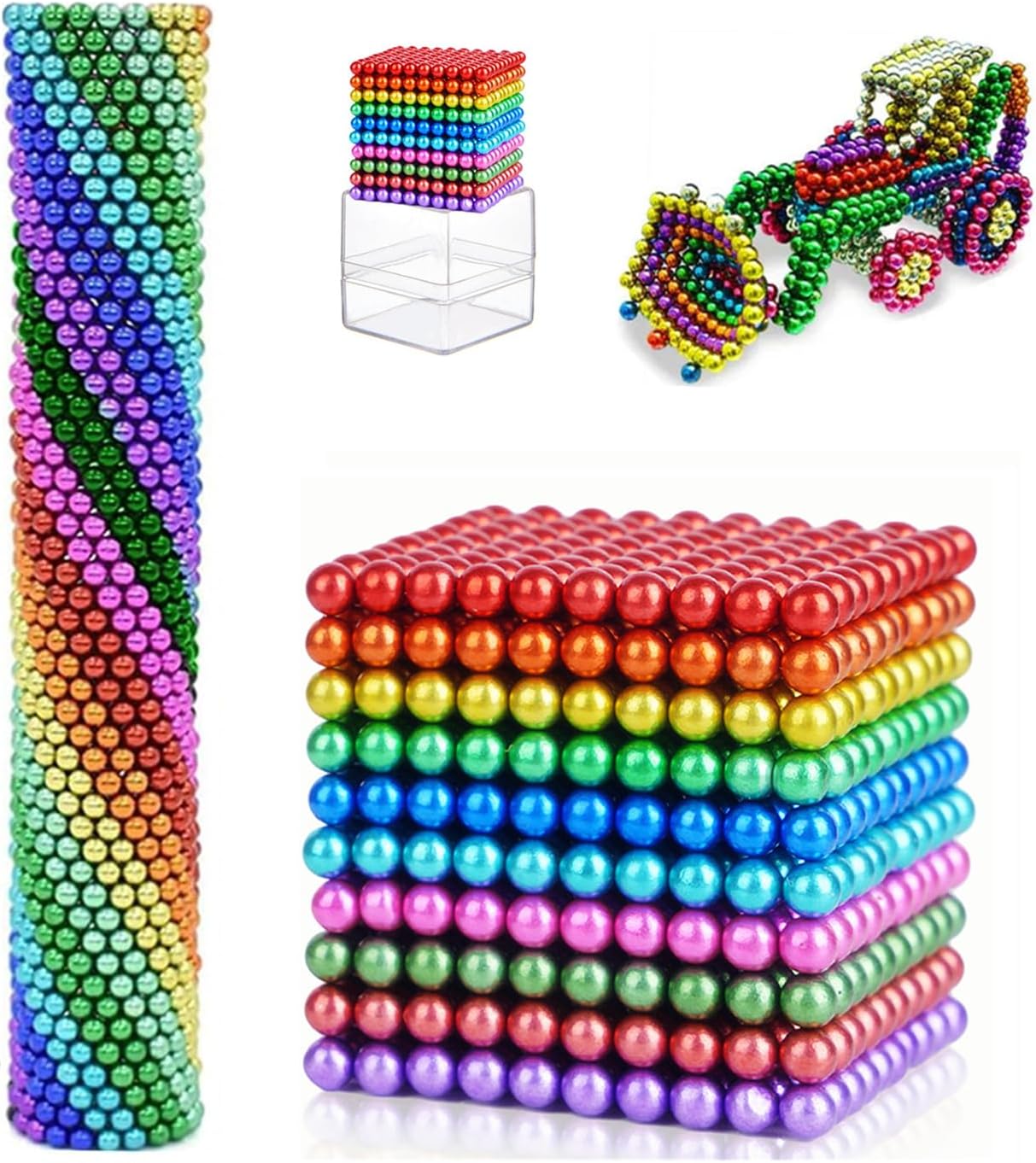 [1009PCS] Fun Building Desk Toys for Stress Relief, Fidget Toys Office Putty Toys Slime for Adults, ADHD, Autism, Ideal Gift H