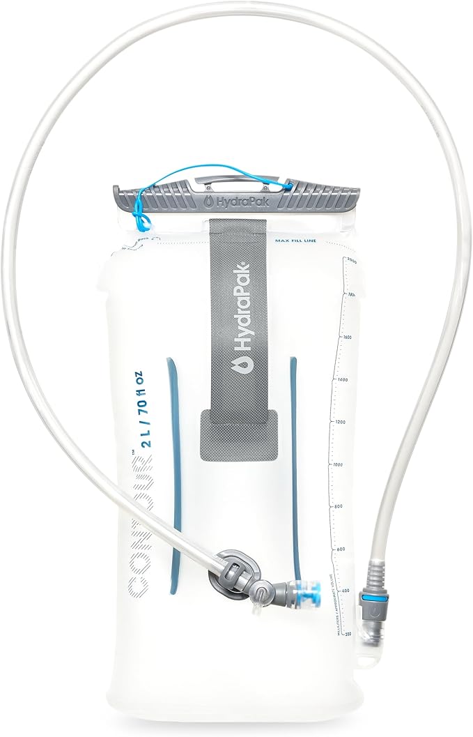HydraPak Water Reservoir (1.5L, 2L, 3L) - Hydration Bladder Fits Most Backpacks – High-Flow Bite Valve, Leak Proof, Fully ...
