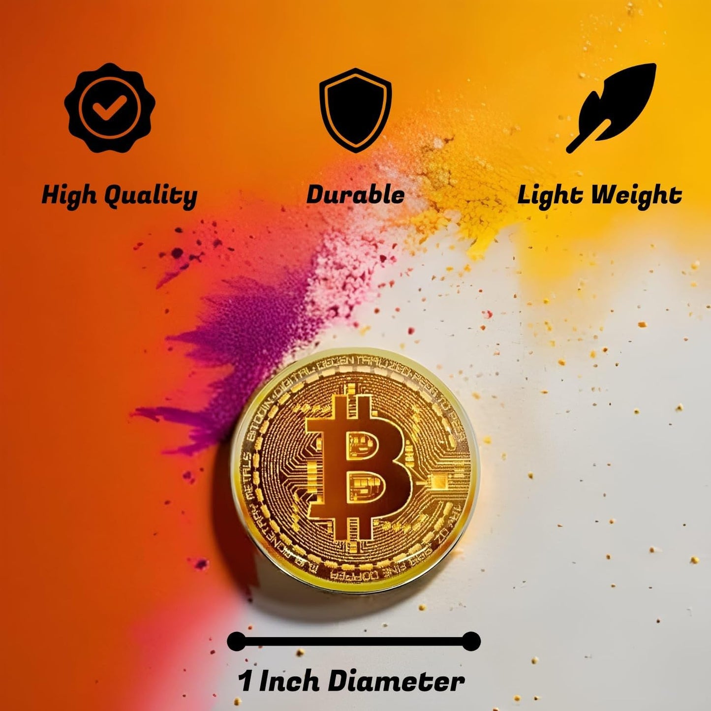 Bitcoin Golf Ball Markers Value Pack - Works with Most Hat Magnetic Clips and Divot Repair Tools Men and Women Golf Gift Accessories Funny Ball Mark Bulk Lot