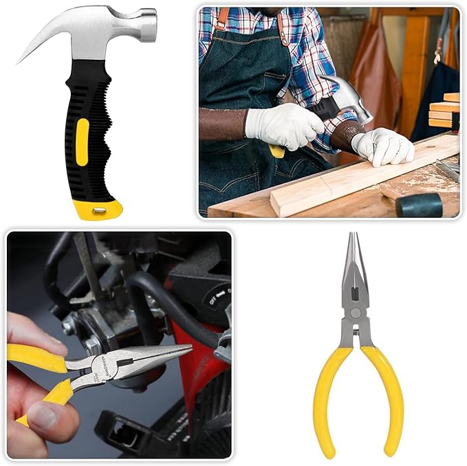 Mini Operation Tool Kit Bulk for Child Shoebox Christmas Gift Small Emergency Compact Tool Set for Beginner, Apartment, Office,DIY Projects, Home Maintenance (102)