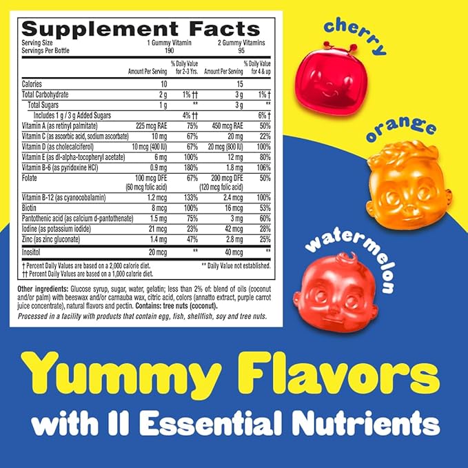 L'il Critters CoComelon Daily Gummy Multivitamin for Kids, 190 Gummies and Paw Patrol Gummy Vites Daily Multivitamin for Kids, Vitamin C, D3, 60 Gummies Bundle