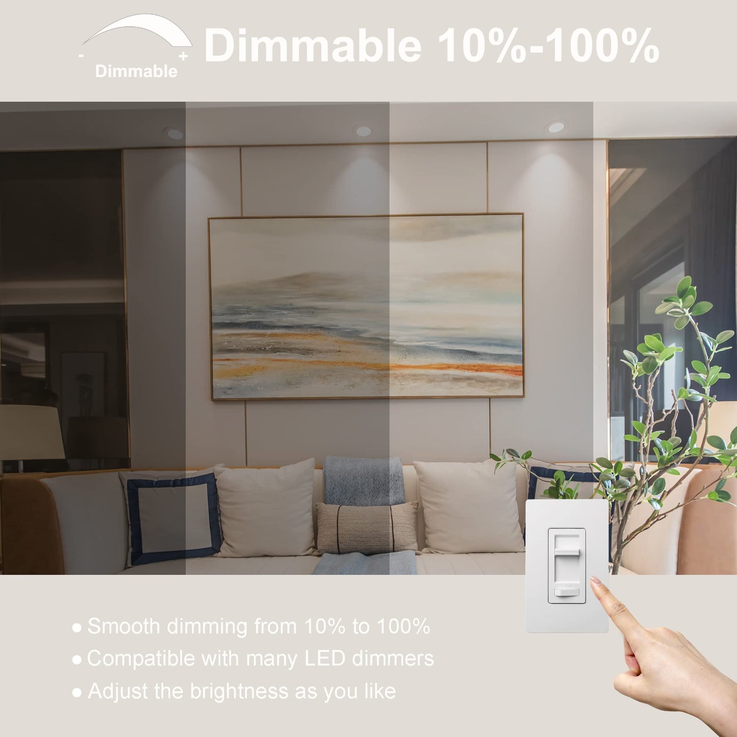 Ftl 12-Pack Br20 Led Bulb Dimmable  3000K Warm White  7W 750Lm 50W/60W Equivalent R20 Indoor Flood Light Bulbs For Can Lighting  Recessed Lighting