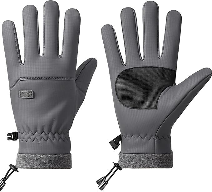 CLeemuziN Men Winter Ski Gloves Cold Weather Thermal Cycling Gloves Touchscreen Snowboard Mitts Non-Slip Outdoor Sports Women