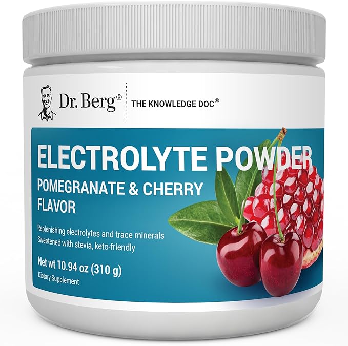 Dr. Berg Zero Sugar Hydration Keto Electrolyte Powder - Enhanced w/ 1000 mg of Potassium & Real Pink Himalayan Salt (NOT T...