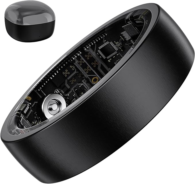 S SECRETTOP Fitness Tracker Smart Ring for Men Women – Sleep & Heart Rate Monitor, Health Activity Tracker, Step Counter, ...
