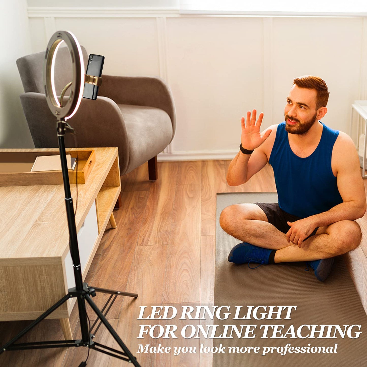10.2 Ring Light Kit - Adjustable Tripod Stand, Dimmable Leds For Makeup, Photography, Tiktok, Youtube