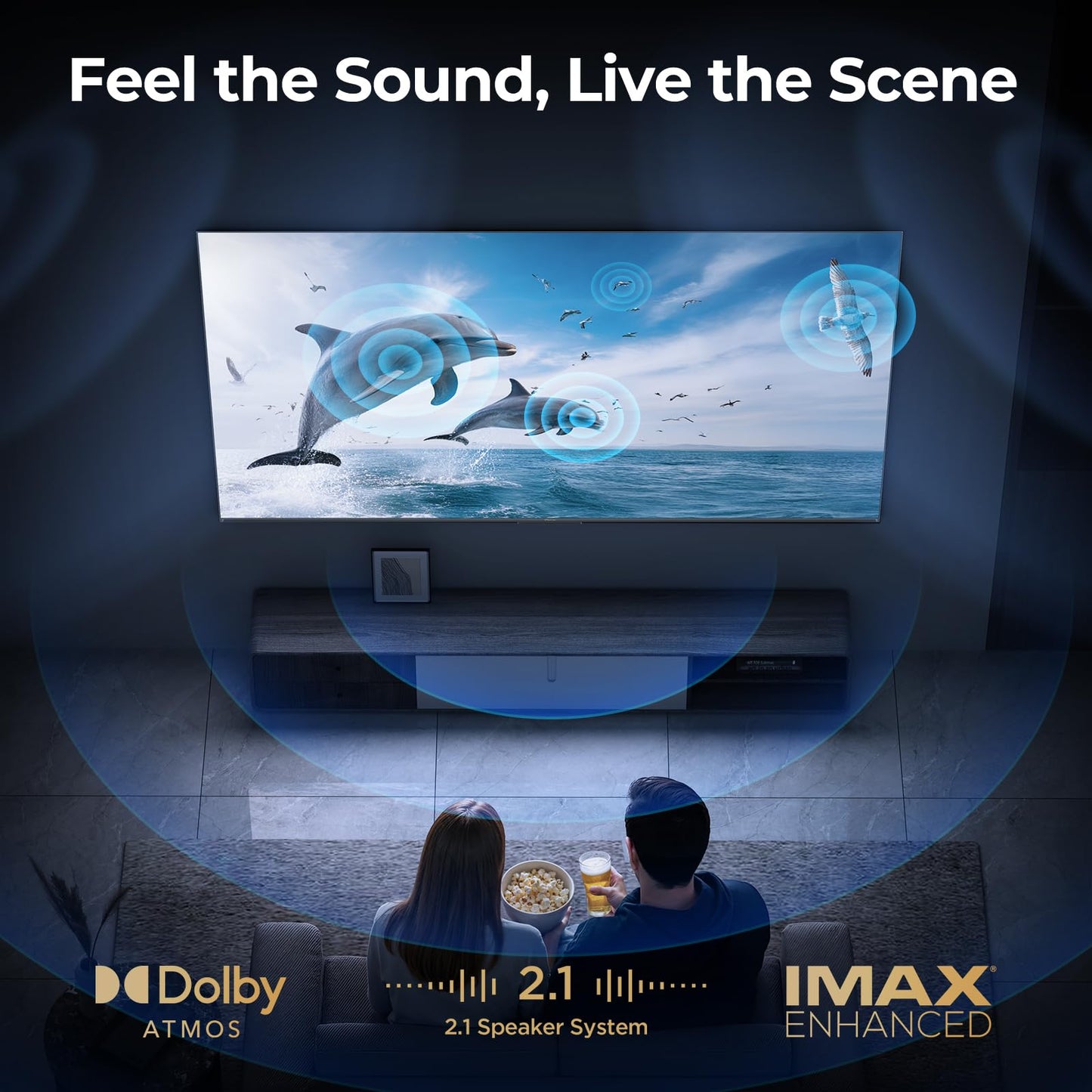 iFFALCON 75-Inch Class U85 Series QD-Mini LED 4K UHD Google Smart TV - QLED, HDR 1000 nits, 7000:1 Contrast, 144Hz Game Mode Pro, 288Hz DLG, Dolby Vision IQ, Dolby Atmos, Slim Unibody (75U85, 2025)