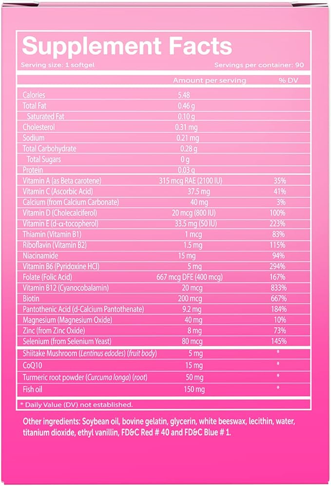 Vivioptal Women 90 Softgels - Multivitamin & Multimineral Supplement - CoQ10 & Omega-3
