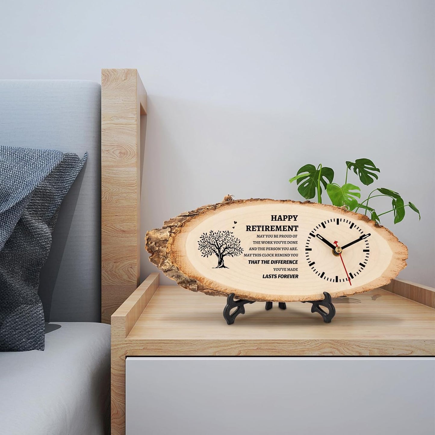 BeauGift Retirement Gifts for Men Wooden Clock, 2025 Retired Gift for Teacher Grandma Dad Uncle Leader Doctor, Happy Retirement Gifts