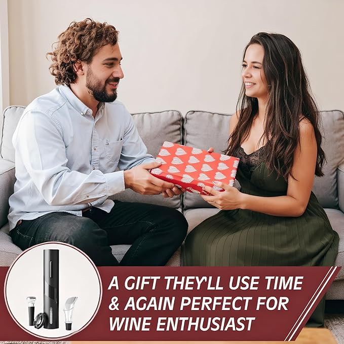 PEIPU Electric Wine Bottle Opener, 4 Pack Battery Operated, Easy to Use, Perfect for Home, Restaurants & Travel, Wine Lovers & Host