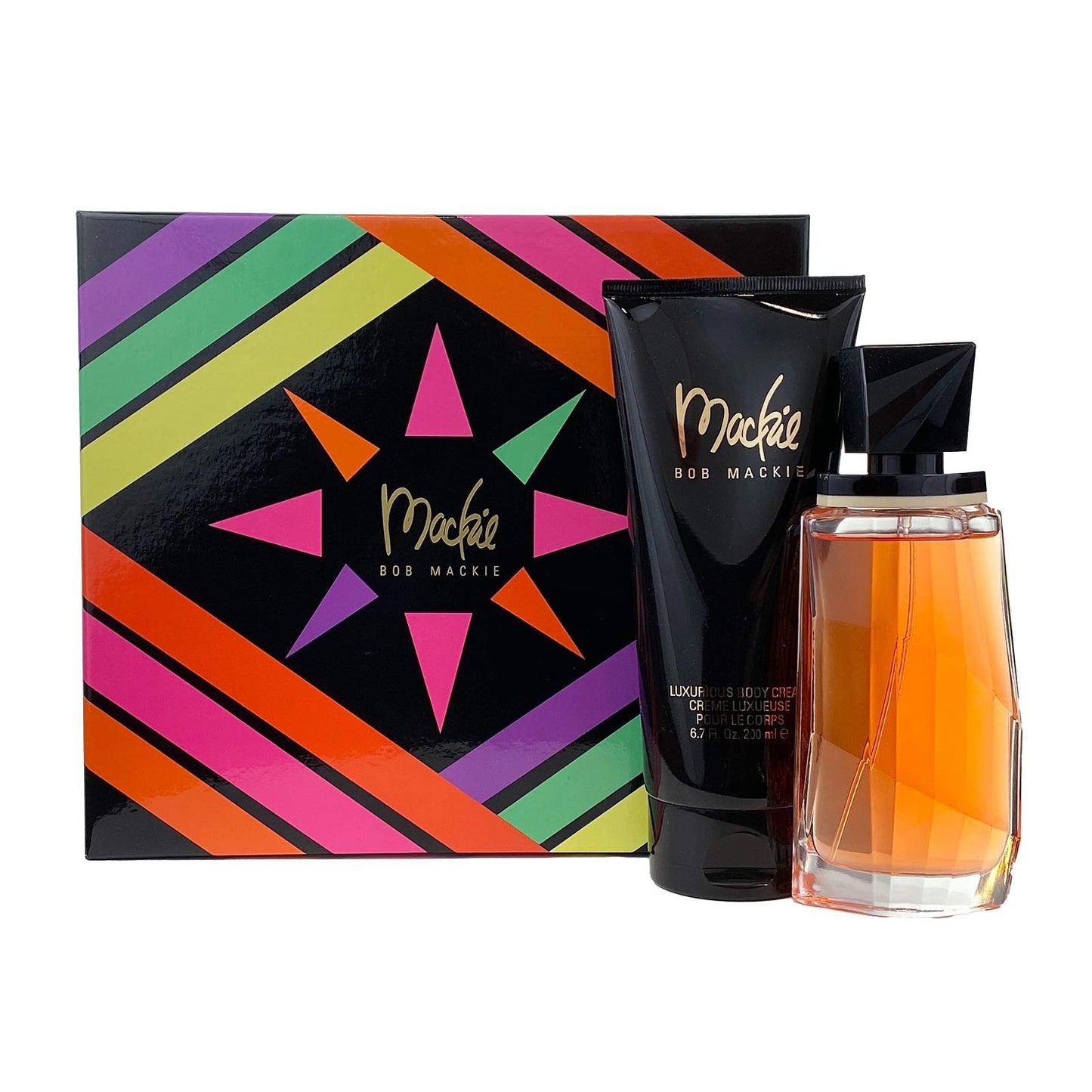 Mackie By Bob Mackie For Women. Set-EDT Spray 3.4 Ounces & Body Lotion 6.7 Ounces