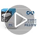 Everlasting Comfort Under Knee Pillow for Back Sleeping - Memory Foam Half Moon Leg Bolster Pillow for Back Pain, Thoracic...