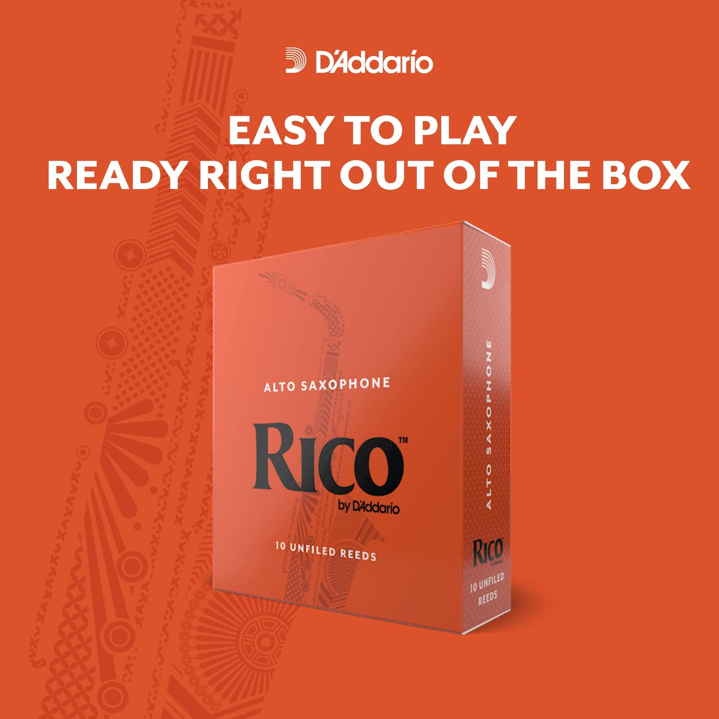 Daddario Woodwinds, Rico Saxophone Reeds, Alto Sax, Rja0330, Strength 3.0, 3-Pack