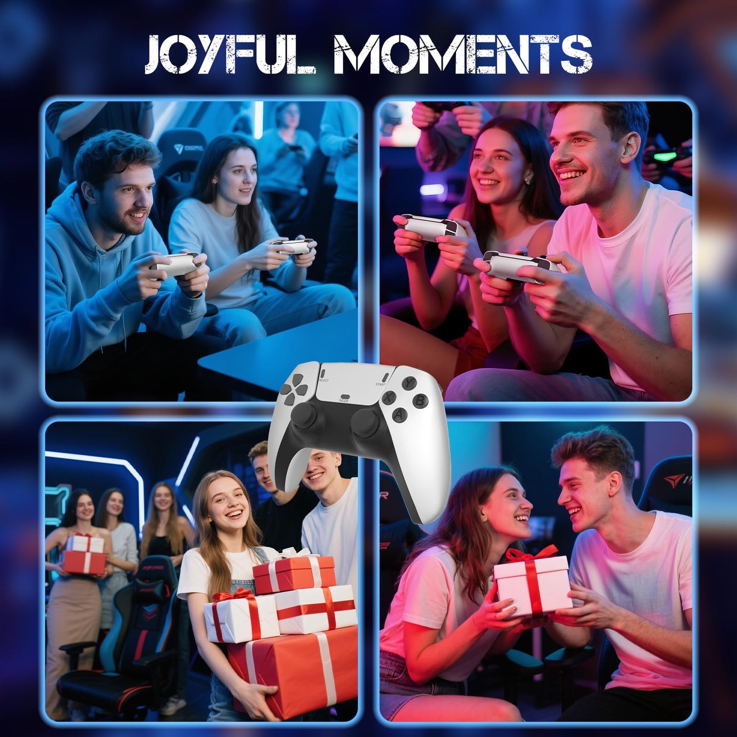 Retro Gaming Console Stick, Classic Video Games Stick with 4K HDMI, Built-in 23 Emulators, 20000+ Games - Plug & Play TV Video GameStick with Upgrade Dual 2.4G Wireless Controllers