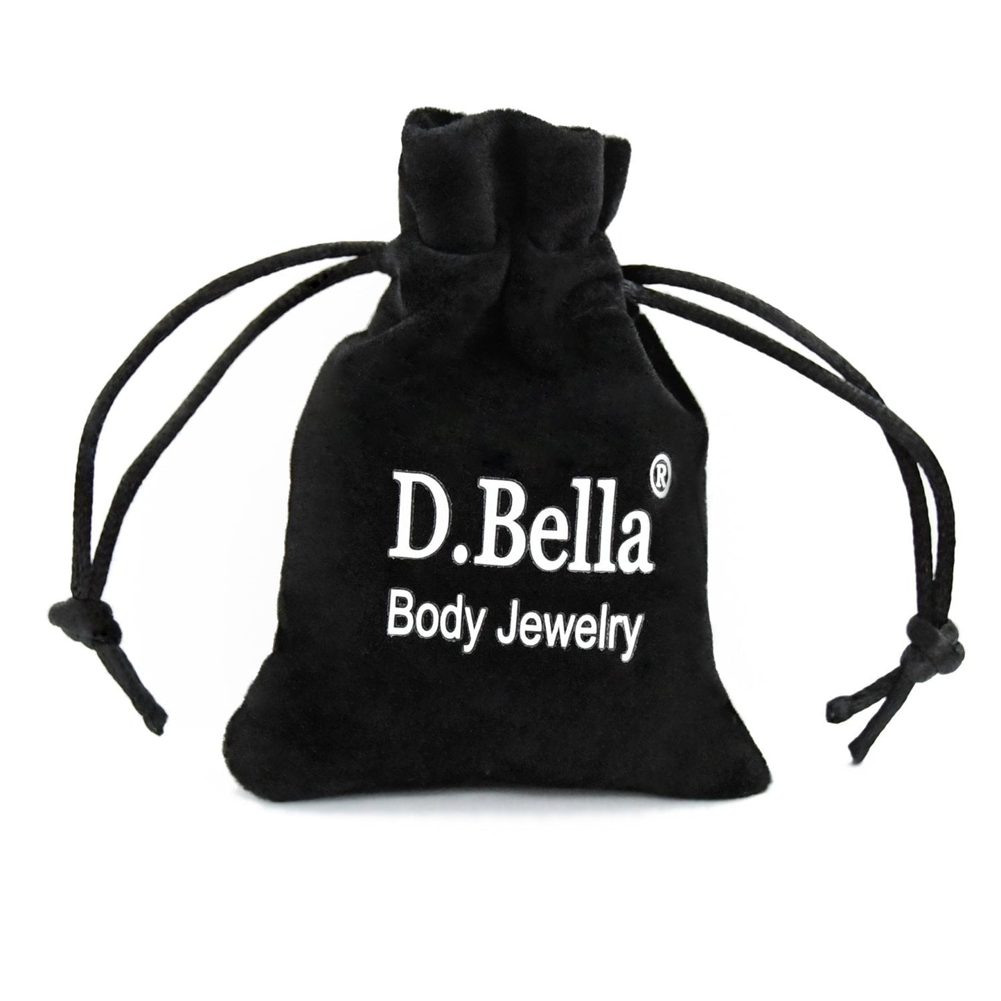 D.Bella 18G 20G Threadless Push in Nose Studs for Women Surgical Steel Straight Bar Nose Rings Studs 2mm 3mm 4mm Diamond CZ Nose