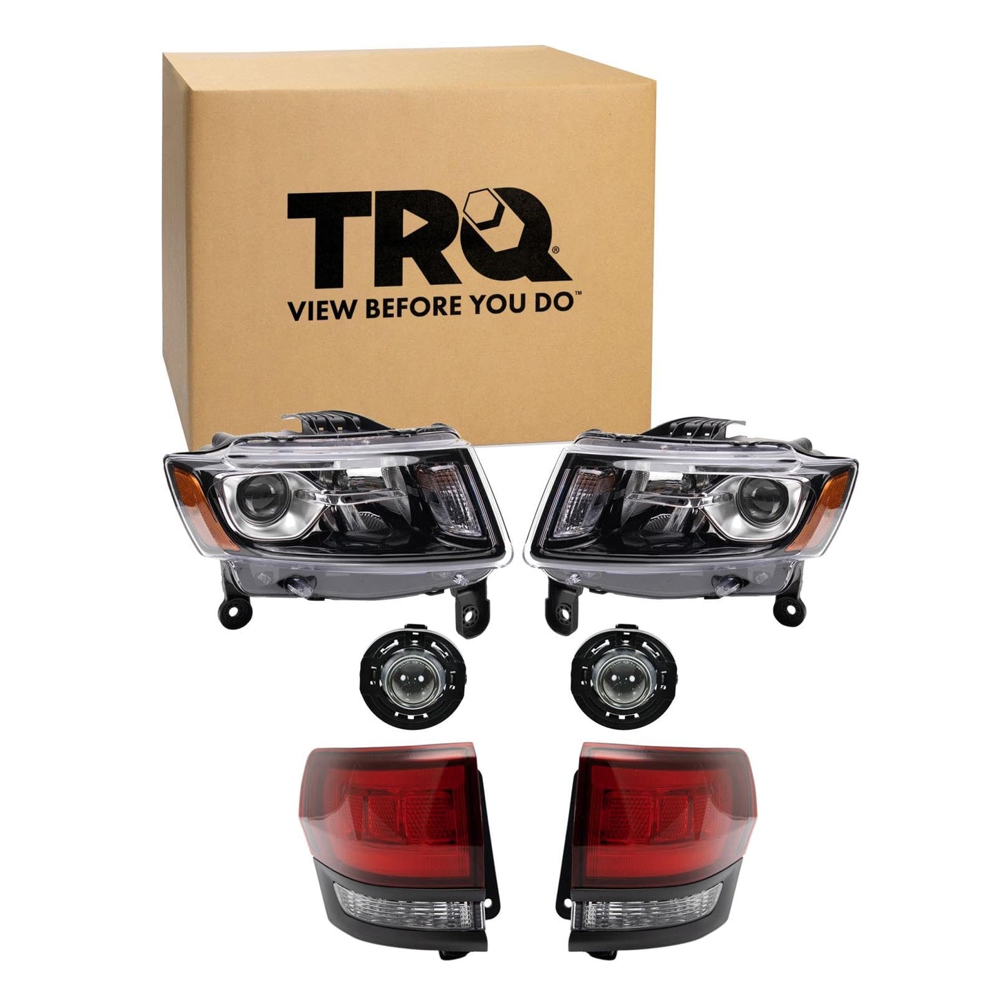 Trq Lighting Kit Ch2502308 Ch2503308 Ch2594105 Ch2804120 Ch2805120 Compatible With 2014-2016 Jeep Grand Cherokee