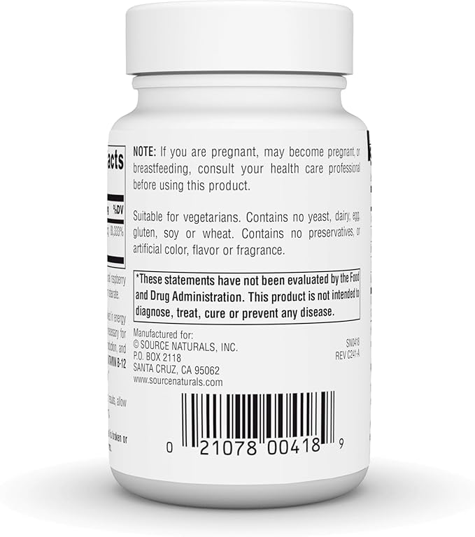 Source Naturals Vitamin B-12, 2000 mcg Supports Energy Production - 100 Lozenges