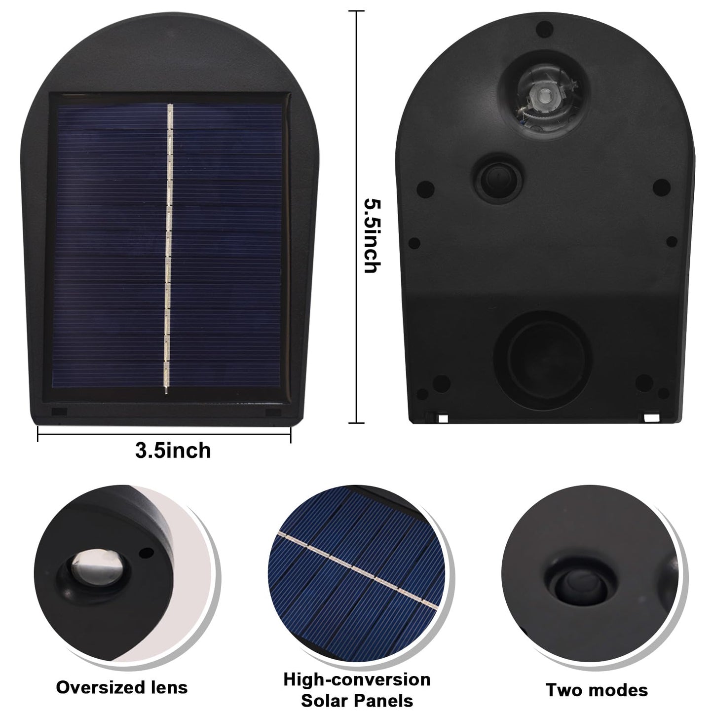Mrzxy Solar Wall Lights Outdoor Waterproof Dusk To Dawn Led Down Light For Number  Fence  Outside  Garage  Mailbox  Landscape Lighting(Warm White  4 Pack)