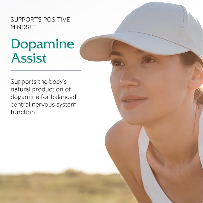 Vitanica Dopamine Assist, Dr Formulated Dopamine Supplement, L-Tyrosine, Mucuna Pruriens Neurotransmitter Mood Support, Vitamin B6, Folate, Green Tea Extract Quercetin Vegan, 60 Capsules