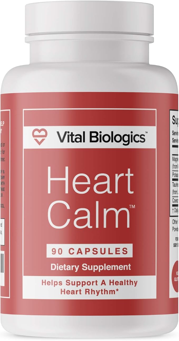 Heart Calm- Helps Support and Maintain a Healthy Heart Rhythm- A Natural, Fast-Acting Formula with Magnesium Taurate, Glyc...
