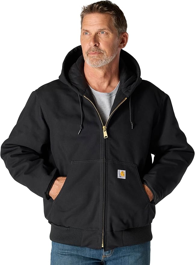 Carhartt Men's J140 Loose Fit Firm Duck Insulated Flannel-Lined Active Jac