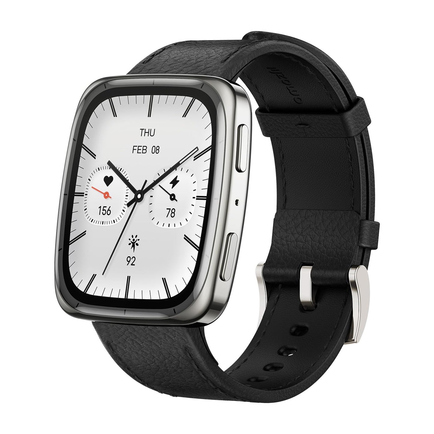 Amazfit Active 2 Premium Smart Watch Fitness Tracker (Square) For Android & Iphone, 10 Day Battery, Water Resistant, Gps Maps, H