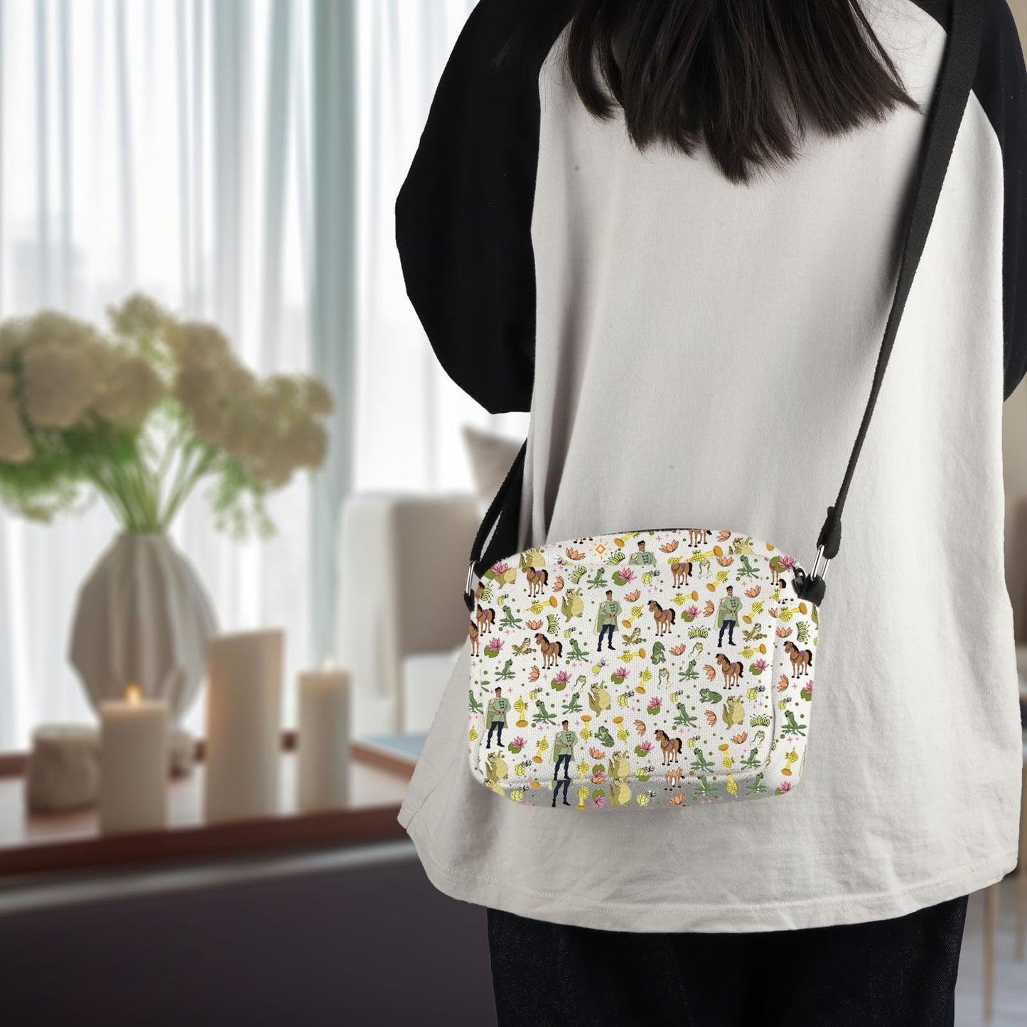 TGBJE Princess Inspired Crossbody Bag Frog Princess Gift You Gotta Dig A Little Deeper Messenger Bag Cartoon Movie Gift (Deeper Big CB)