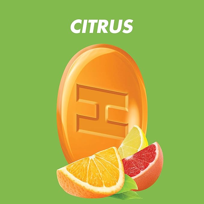 HALLS Defense Assorted Citrus Sugar Free Vitamin C Drops, Dietary Supplement Drops, 12 Bags of 25 Drops (300 Total Drops)
