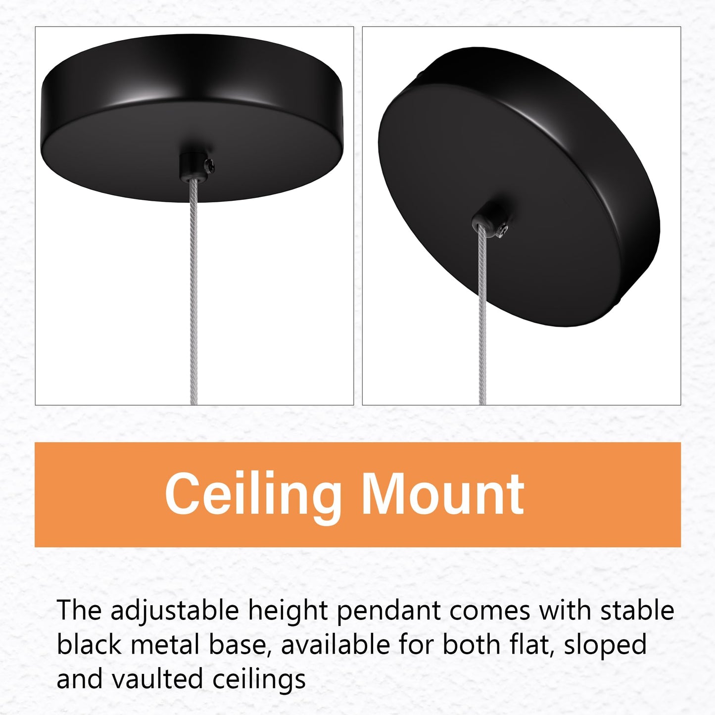 Esfos Pendant Lights Kitchen Island  6500K Modern Kitchen Island Lights Brushed Black  1 Pack Ceiling Lighting Fixtures With Crystal Bubble  Integrated Led Hanging Light For Dining Room Restaurant