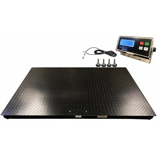 SellEton Floor Scales, Accurate Pallet Scales with Smart Metal Digital Indicator for Warehouse Shipping and Heavy Duty Ind...