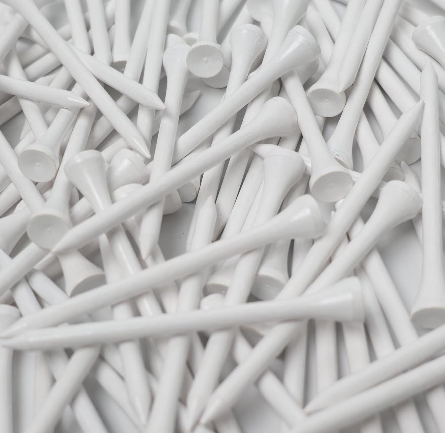 3-¼ inch Pro Wood Golf Tees | 100 Count | Resealable Bag | Natural Sustainable Bamboo Material | Tall White Wooden Tees | Perfect for Every Tee Shot