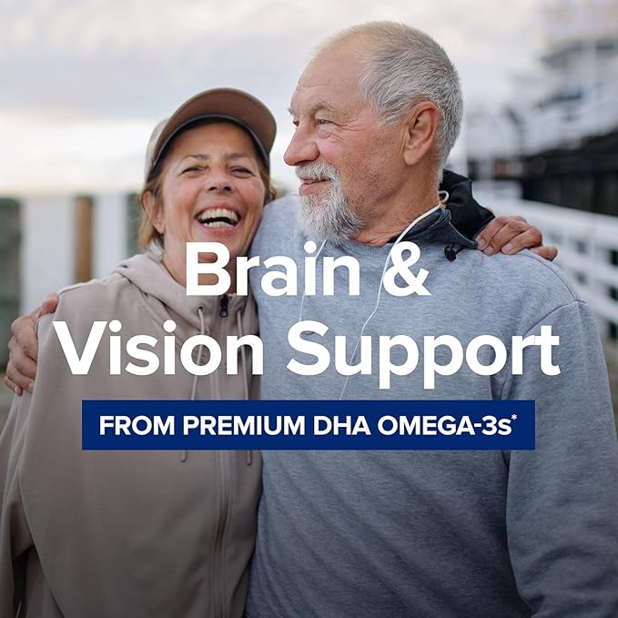 GNC Triple Strength DHA 1000 Mini Omega 3 Supplement, 1000mg, Ultra Concentrated, High Potency, Supports Brain Development and Healthy Vision, Burpless, 90 Mini Softgels, 45 SVG, 45 Day Supply