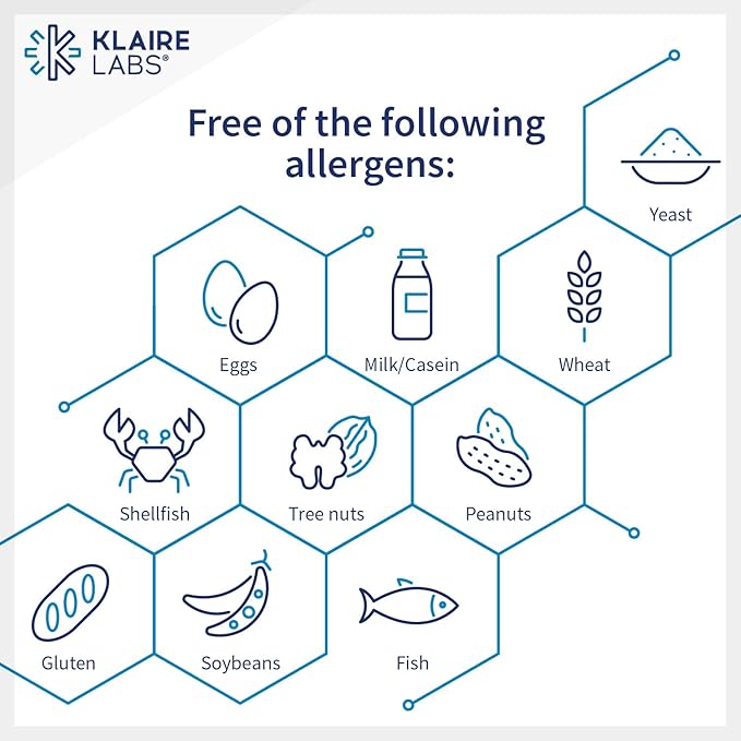 Klaire Labs C Plus with Bioflavonoids - Vitamin C Blend with Citrus Bioflavonoid Complex - Immune Support (90 Capsules)