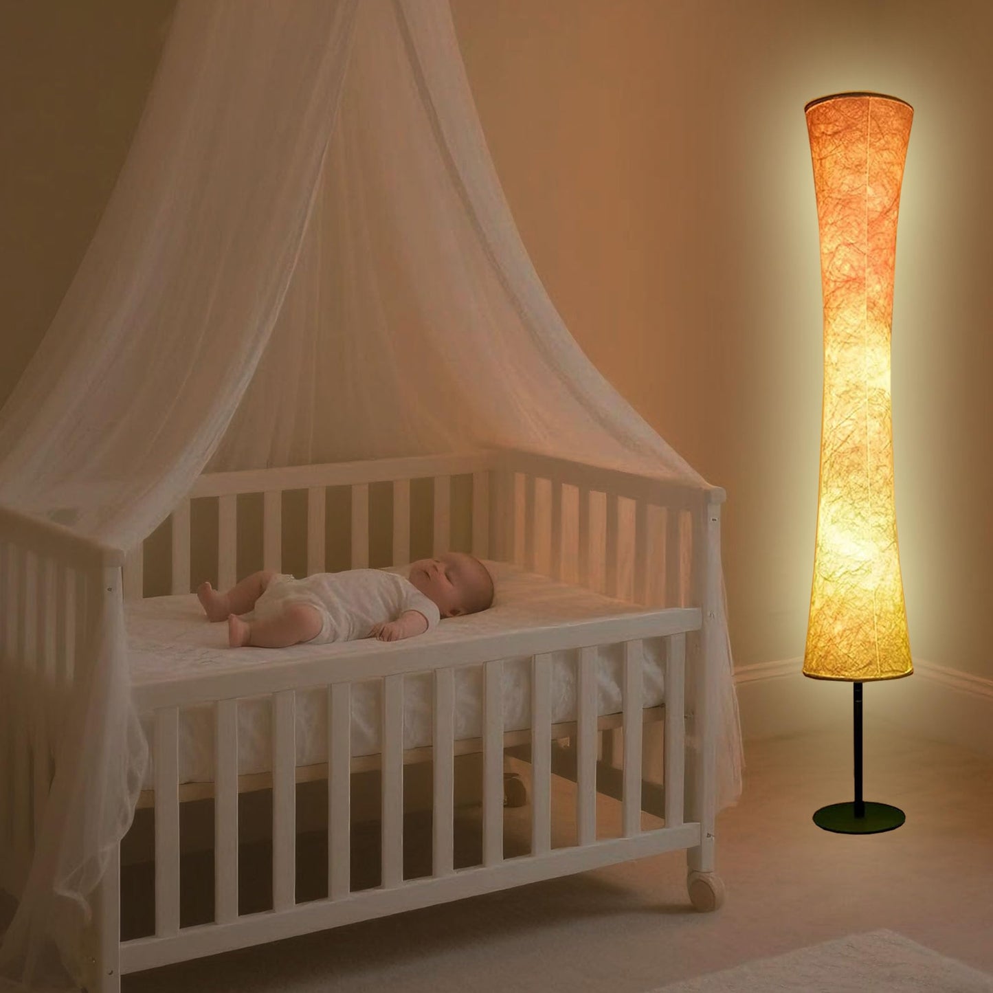 AKT LIGHTING 59in  Smart LED Floor Lamp, RGB Color Changing, Music Sync, Remote Control, Model LDD002