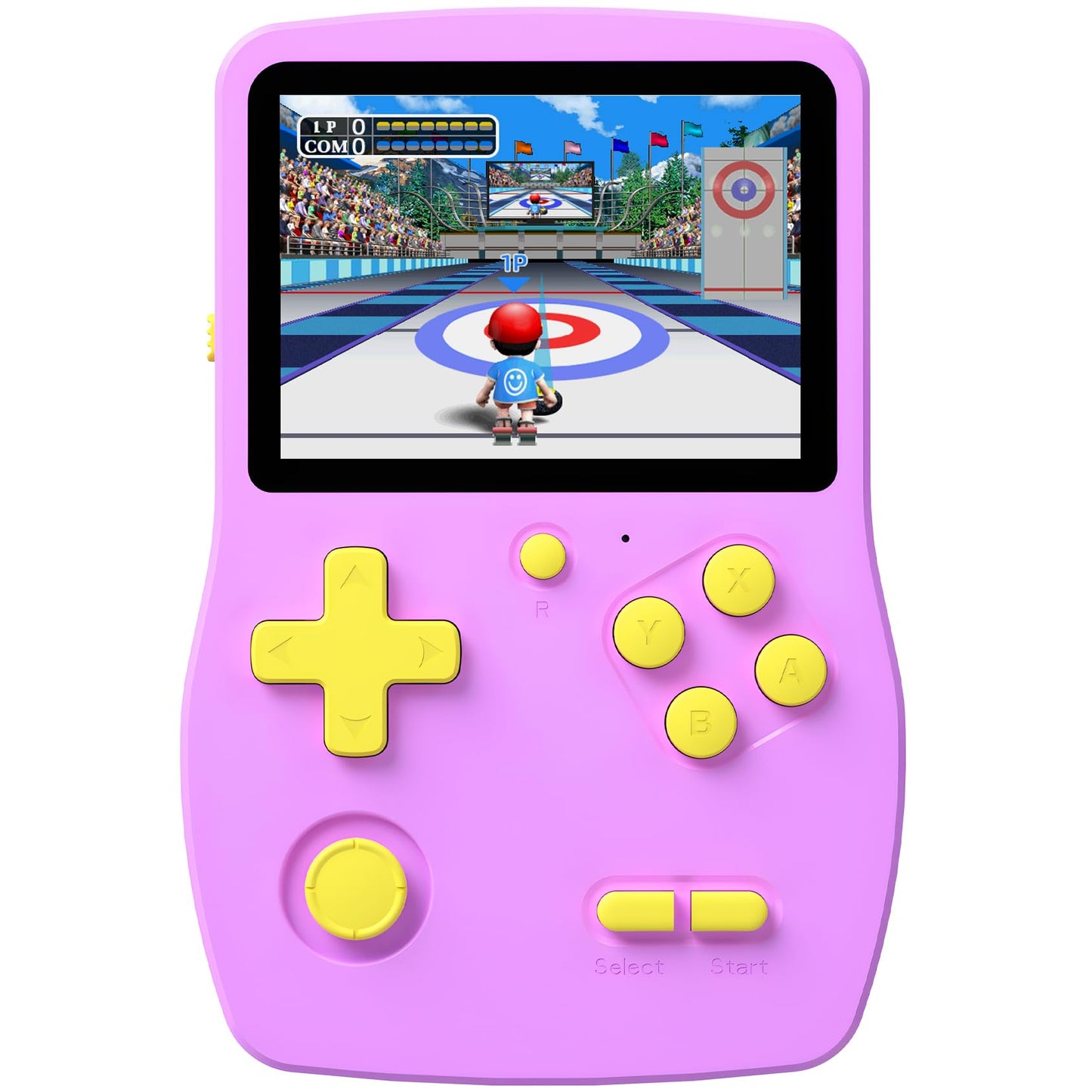 32 Bit Handheld Games for Kids Preloaded 139 Video Games, Portable Video Gaming Player with 3.0" IPS Screen and Rechargeable Battery, Mini Travel Games Electronic Gifts Toys for Boys Girls, Purple