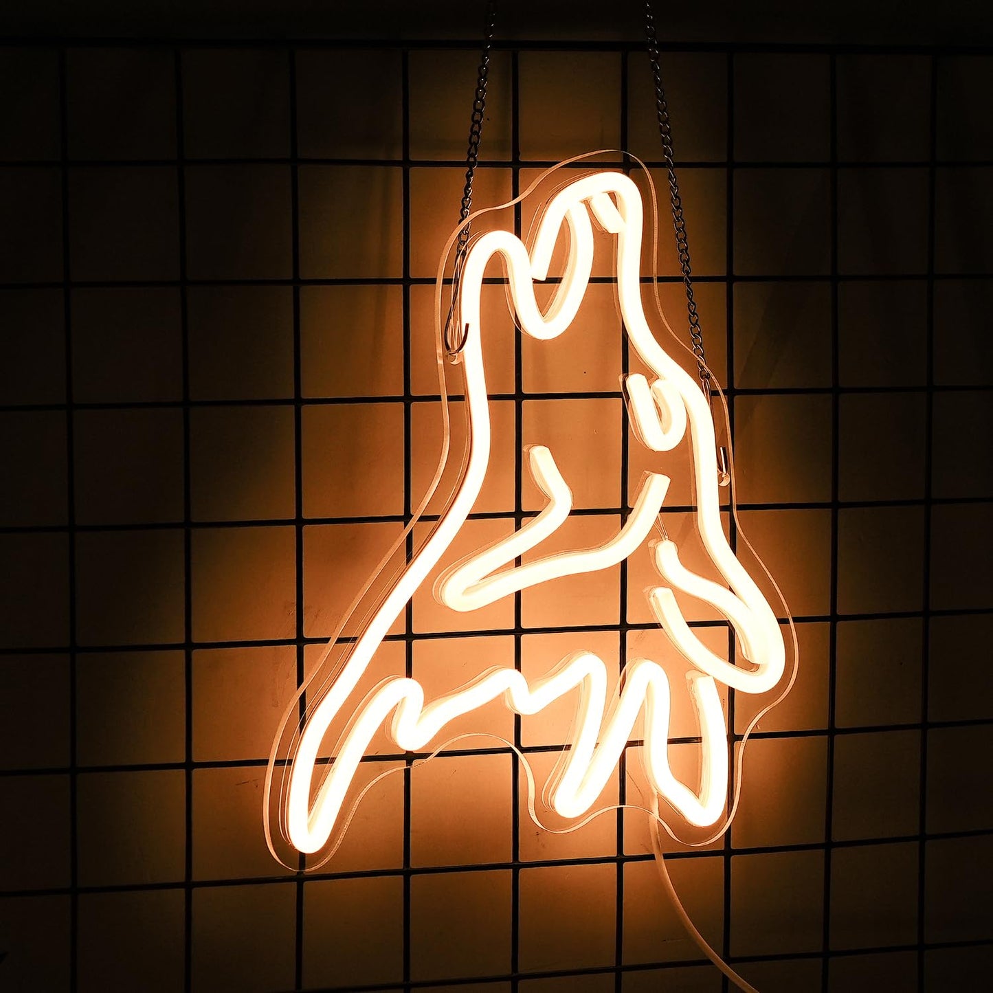 Wolf Neon Sign Warm White Led Cute Wolf Neon Lights For Wall Decor Dimmable Usb Bedroom Sign Lights For Kids Room Home Decor Birthday Party Gifts