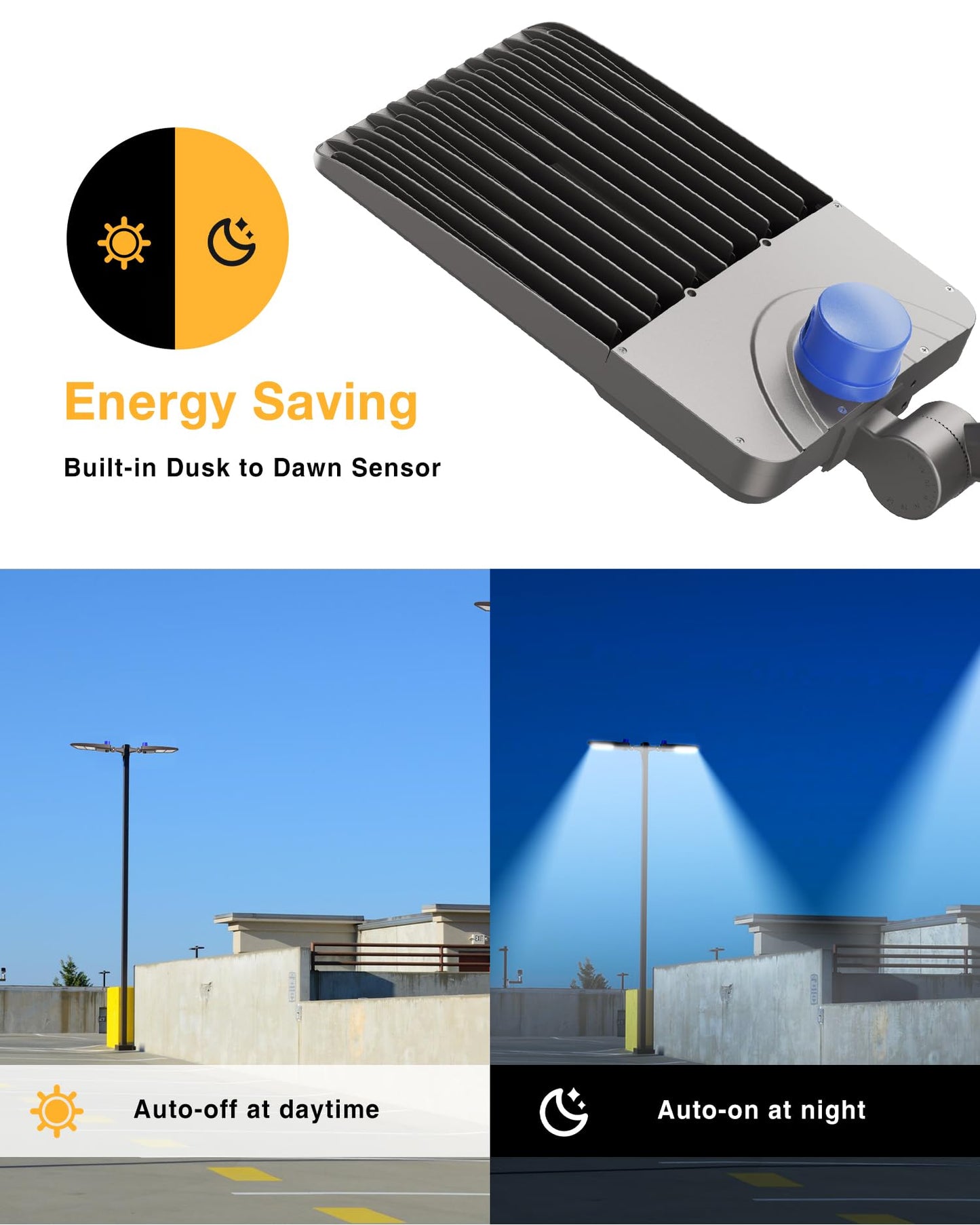 Jc-Lgl 400W Led Parking Lot Lights Led Shoebox Light 56000Lm 5000K Daylight  Ip65 Ul & Etl Certified 0-10V Dimmable  Commercial Outdoor Area Lighting For Parking Lots  Sports Stadiums  And Streets