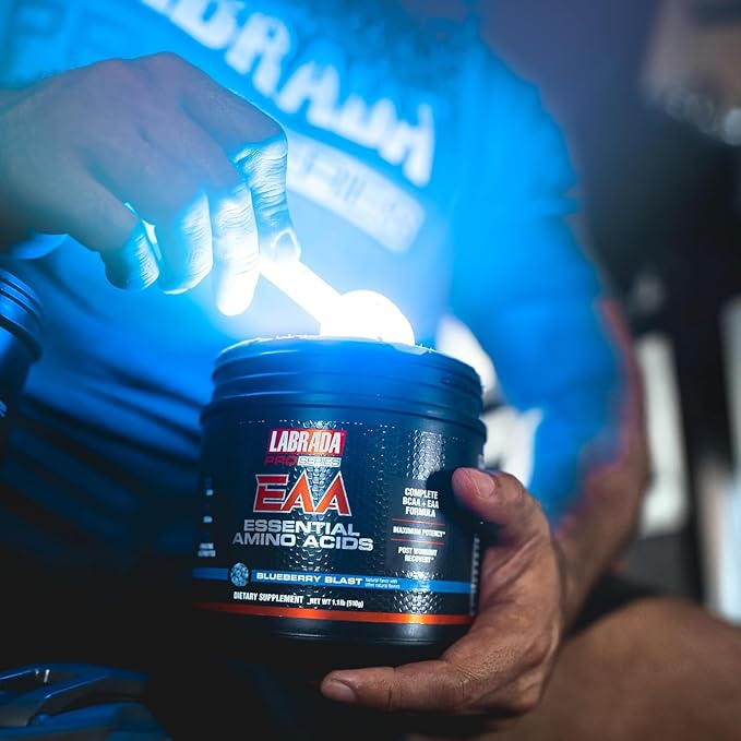 Pro Series EAA Maximum Potency Complete Essential Amino Acid Hydrating Formula with 10g EAAs 7g BCAAs & 270mg Hydrating Elecrolytes Recovery and Performance (Blueberry Blast)