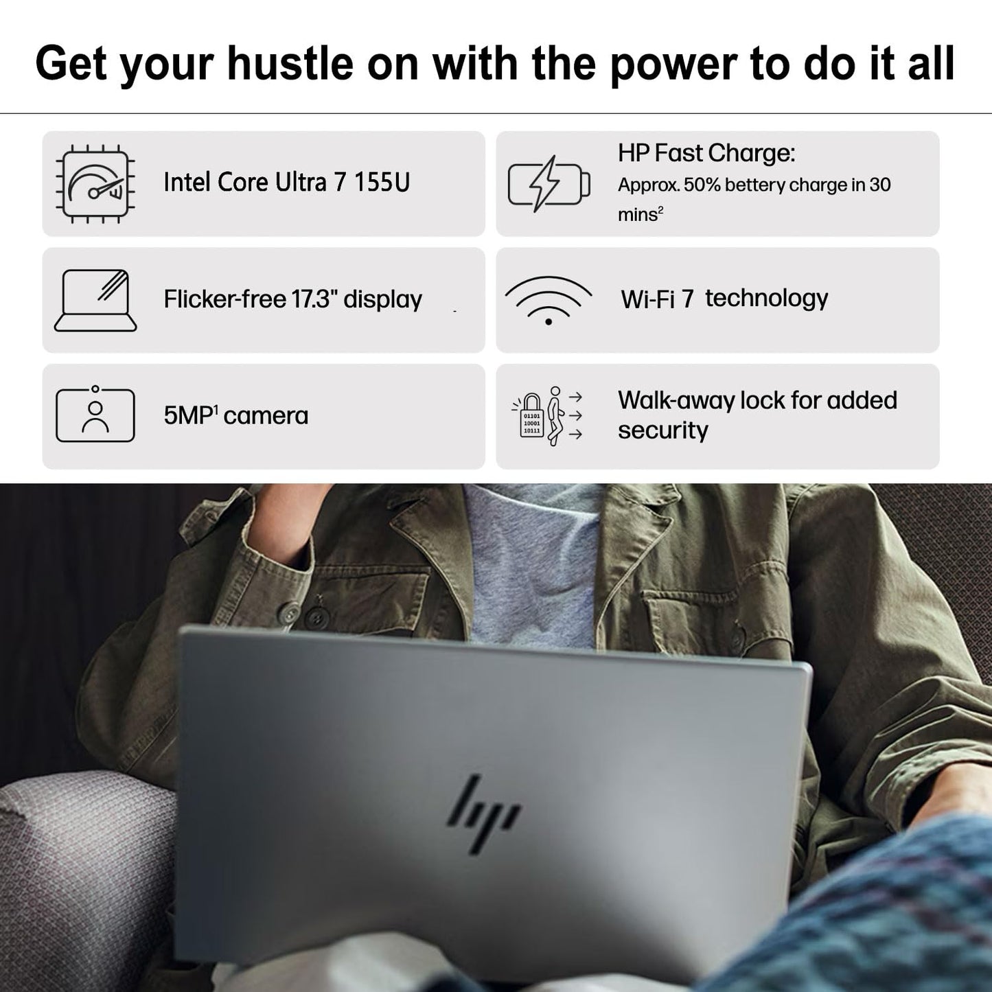 Hp Envy Business Laptop, 17.3 Fhd Touchscreen, Intel Core Ultra 7 155U, Nvidia Geforce Rtx 3050, 32Gb Ddr5 Ram, 1Tb Ssd, Hdmi, T