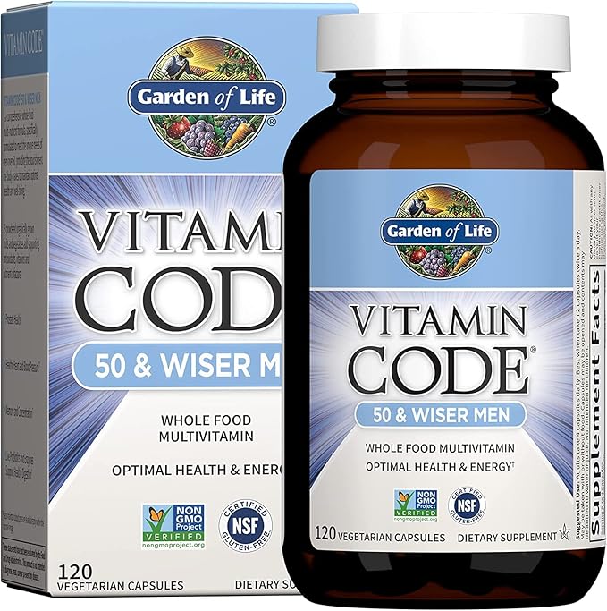 Garden of Life Probiotic and Multivitamin Bundle - Primal Defense Ultra Ultimate Probiotic, 216 Capsules + Vitamin Code 50 & Wiser Men's Multivitamin, 120 Capsules