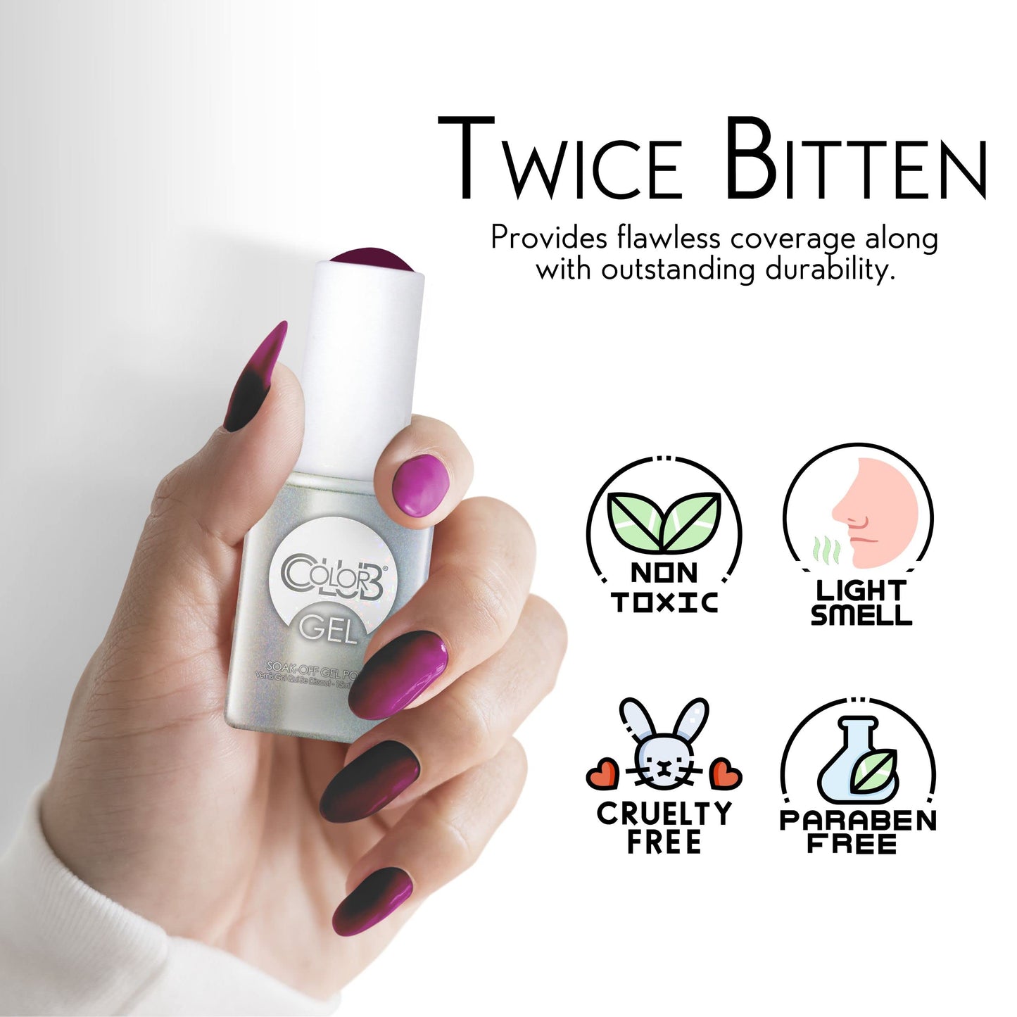 Color Club Twice Bitten Color Club Gel +lacquer Duo Includes 1 Each Of 05gel1128 and 05a1128, 0.5 fluid_ounces