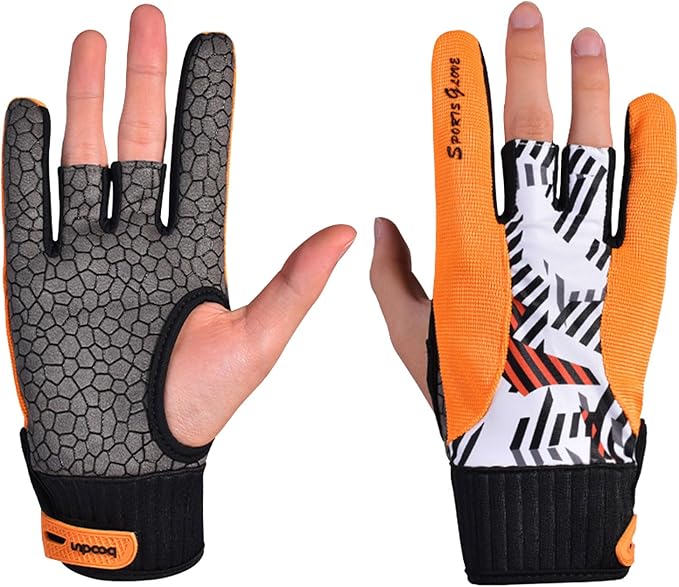 URTERYSER 1 Pair Bowling Accessories Bowling Gloves Bowling Gloves Right Hand Bowling Gloves for Wristband Anti-Slip Sport...
