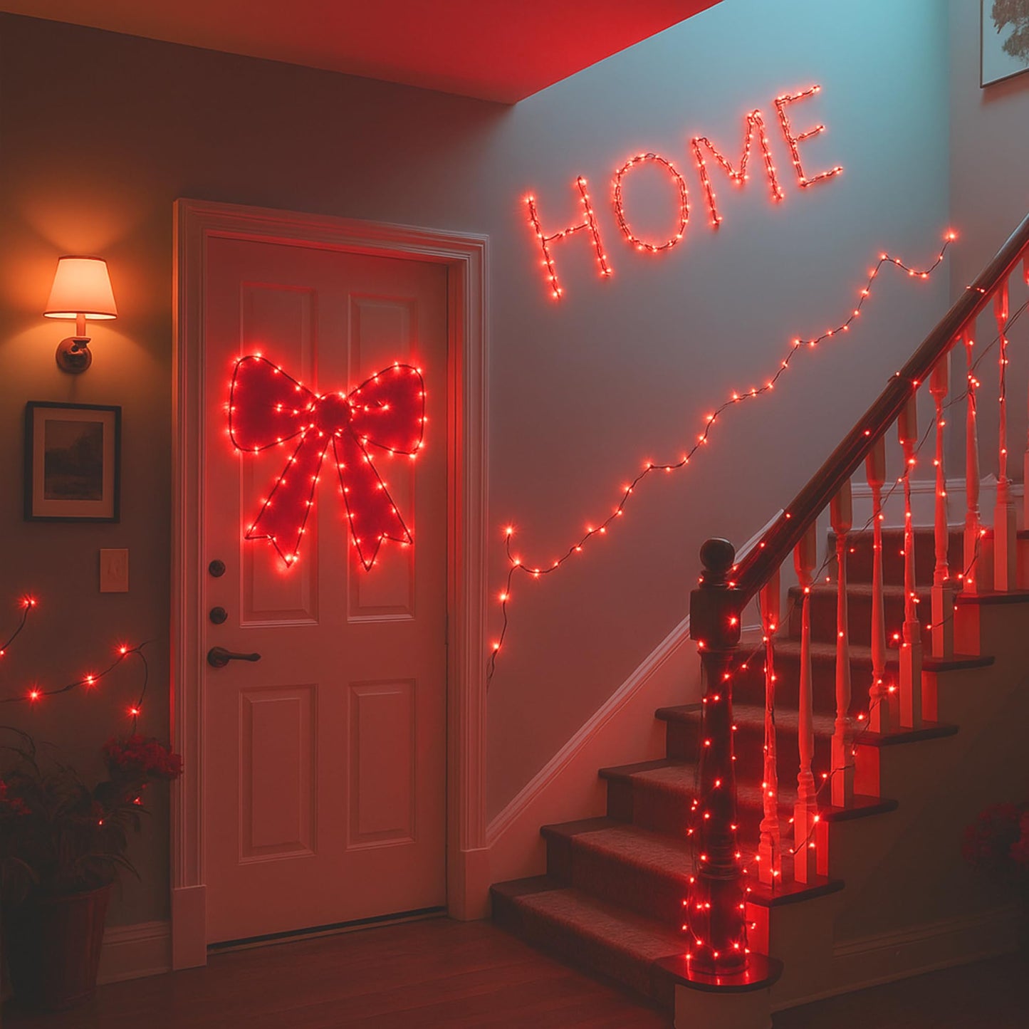 Joomer 100 Led Battery String Lights, 2Pack Red Twinkle Fairy Lights With Timer For Home, Garden, Party, Indoor Decor - Ssm0050-S-4.5V