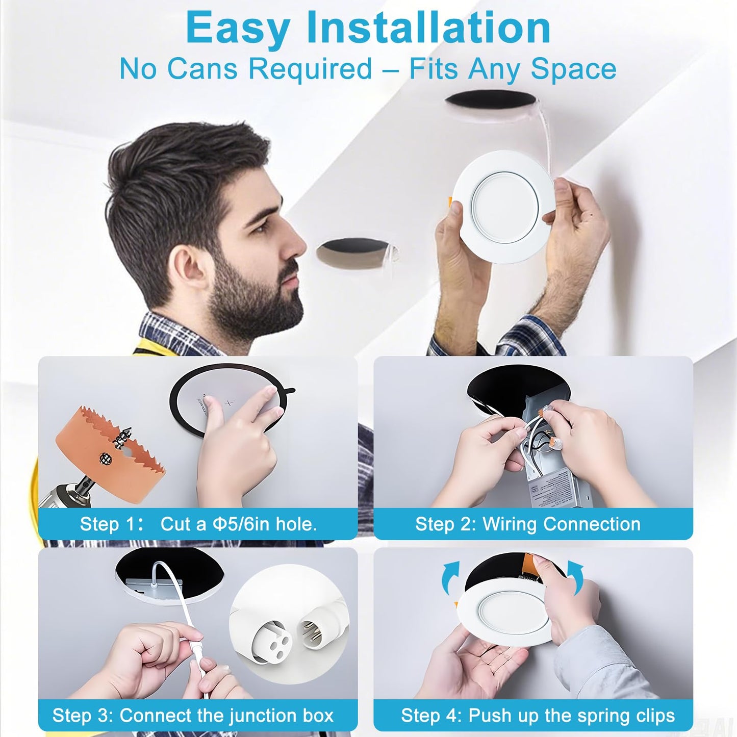 Lightdot 12 Pack 6 Inch Led Gimbal Recessed Lighting  360+90 Adjustable  3Cct Selectable & Dimmable (5%-100%)  1300Lm Ultra Bright Canless Downlight  Etl/Fcc Certified For Living Room/Kitchen-White