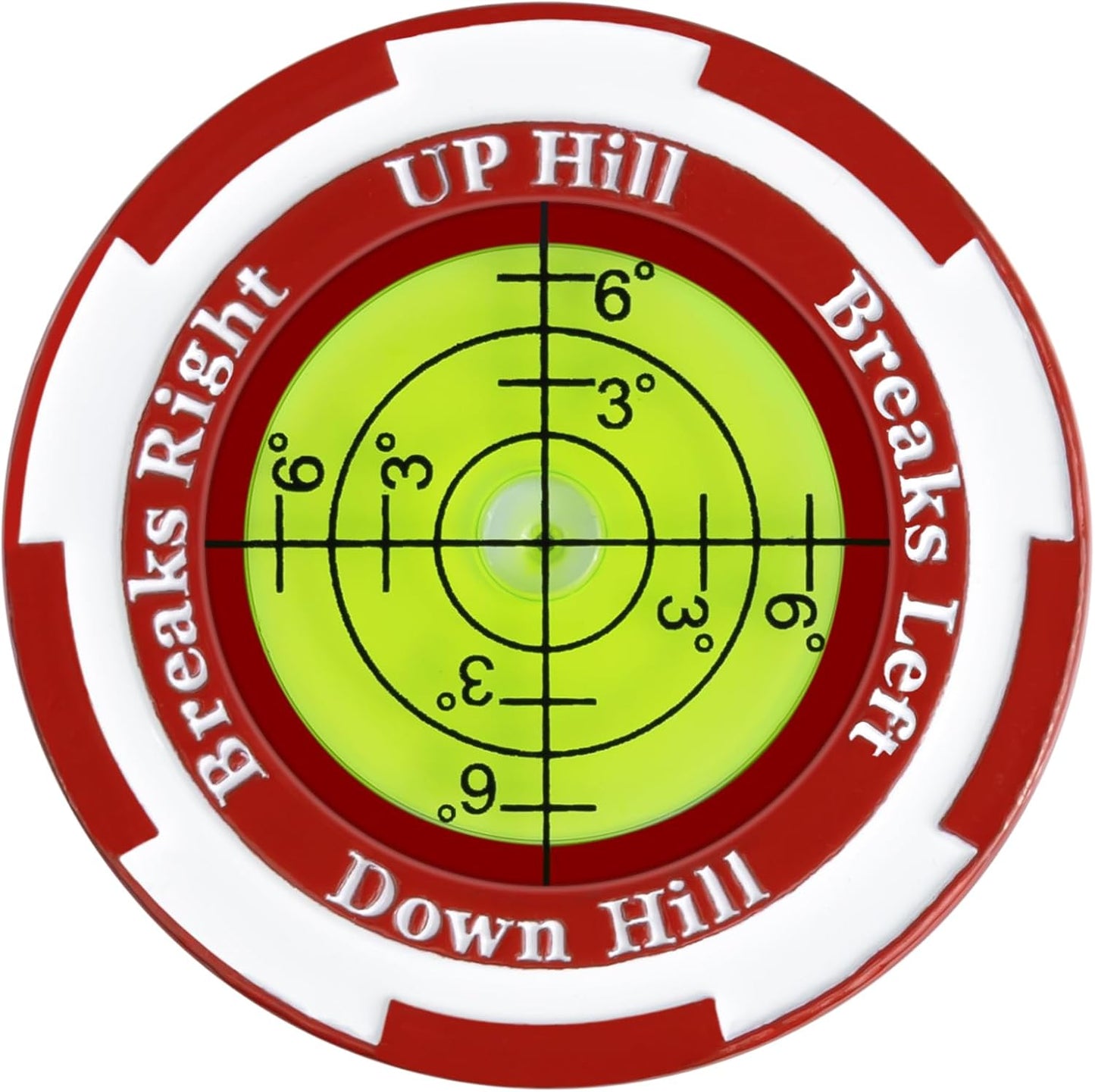Golf Ball Marker - SmartLevel Ball Marker with High Precision Horizontal Bubble | Golf Putting Training Aid Accessories for Men & Women