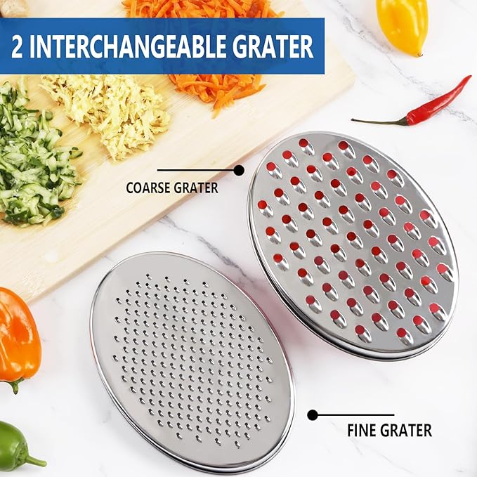 Cheese Grater Citrus Lemon Zester with Food Storage Container & Lid - Perfect For Hard Parmesan Or Soft Cheddar Cheeses, Ginger, Vegetables, Butter, Chocolate & Nutmeg (Pink)