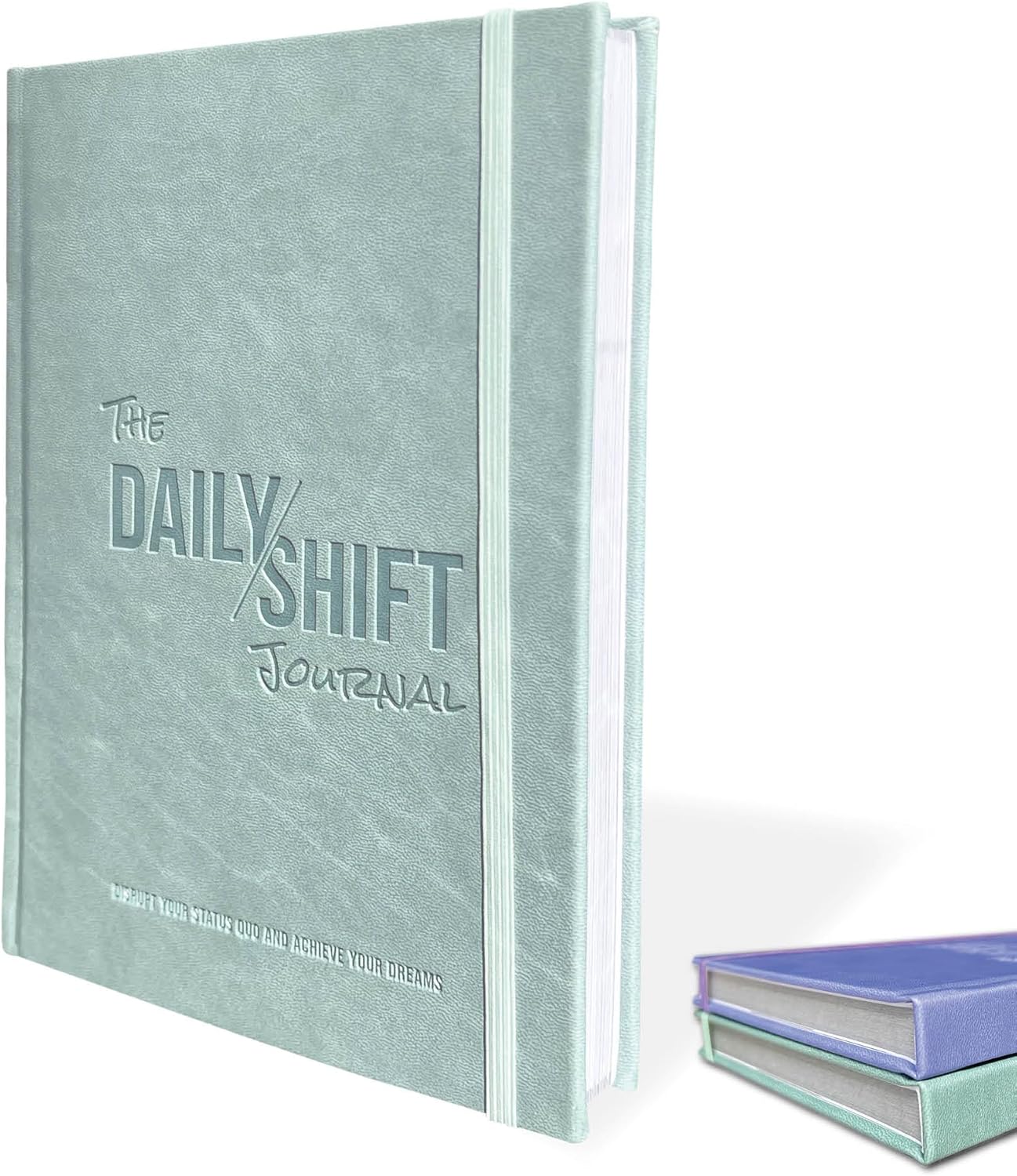 The Behavior Shift Daily Shift Goal Journal - Guided Journal for Goals, Productivity, Mindfulness & Self Care - Wellness Planner with Prompts for Men & Women - 52 Week undated Progress Tracker (Green)
