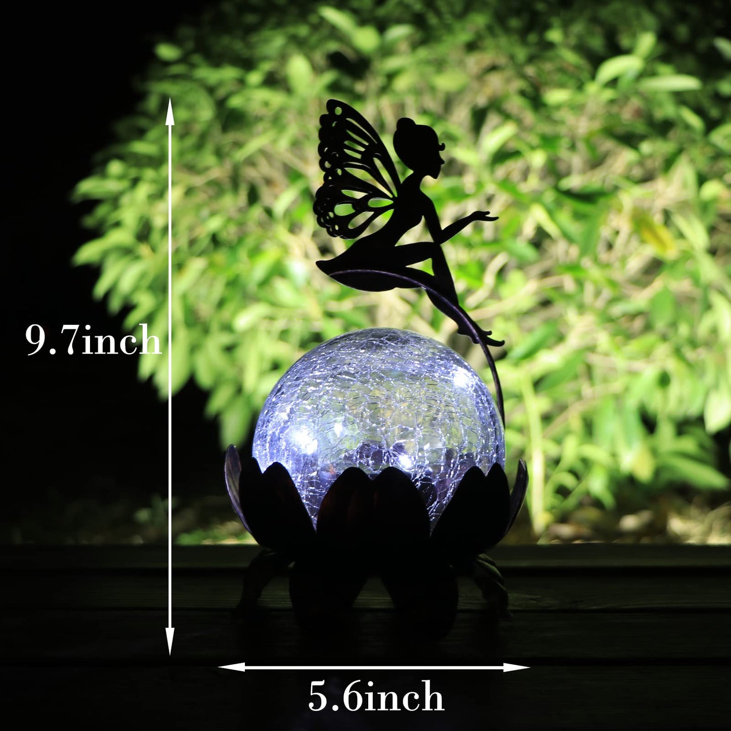 Mumtop Solar Lantern Fairy Light - Waterproof Led Tabletop Lamp,  le Glass, Brown For Garden, Patio, Yard Decor, Model 2Cfb54D4-2C6B-